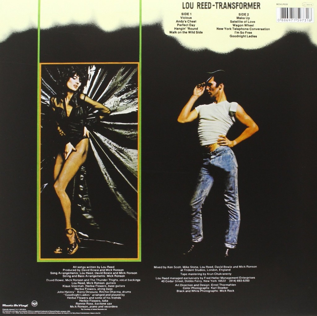 LOU REED Transformer Dischi e Vinili